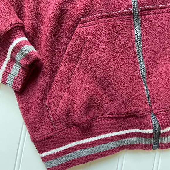 •Carter’s• maroon zip fleece - Picture 3 of 6